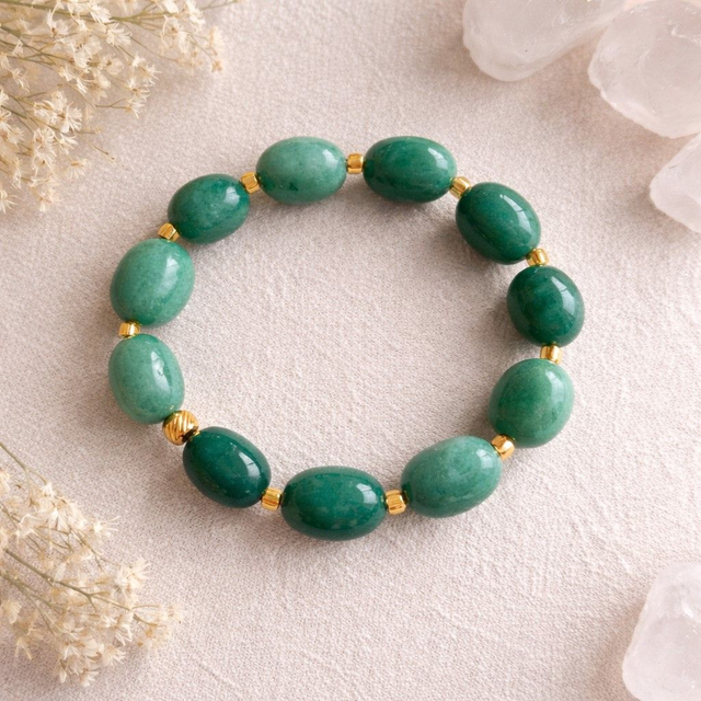 Bracelet en Aventurine verte