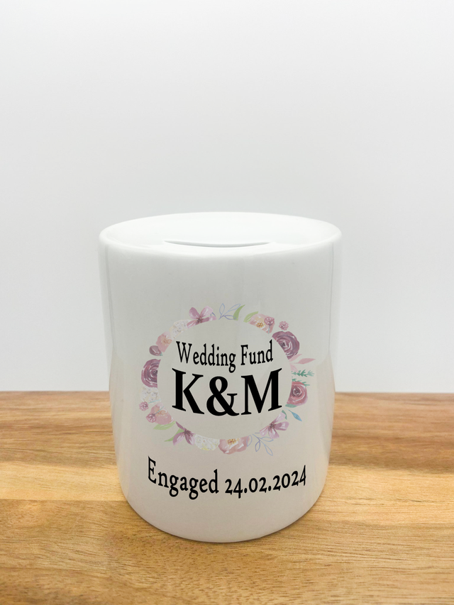 Personalised Money Box - Wedding Fund