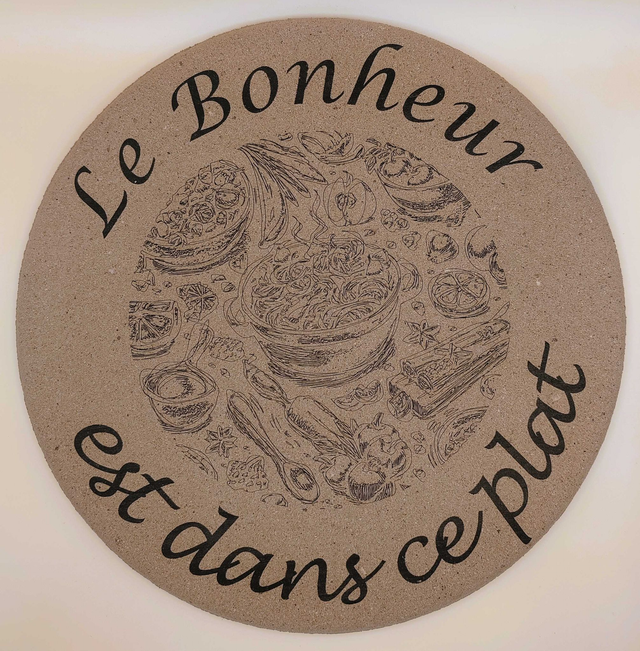 Dessous de plat &quot;Le bonheur&quot;