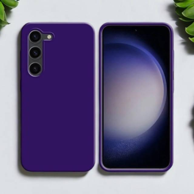 Coque Silicone Compatible pour Samsung Galaxy S23 FE S711B Mauve