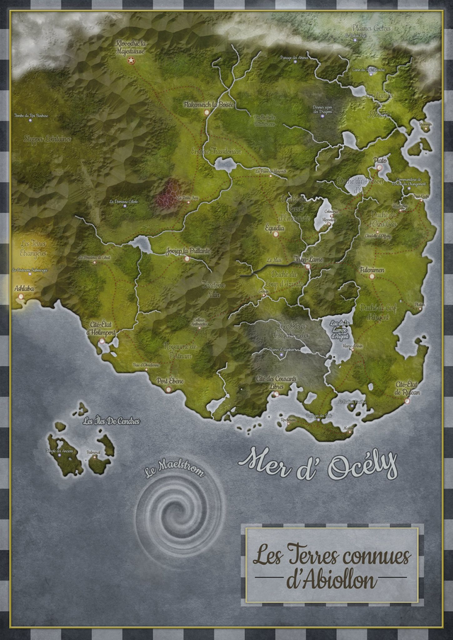 Tableau Abiollon - Carte monde