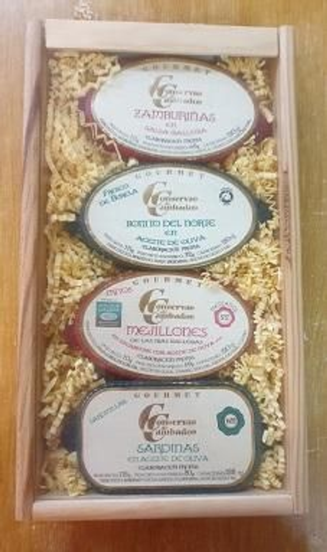 Estuche Madera Conservas Cambados