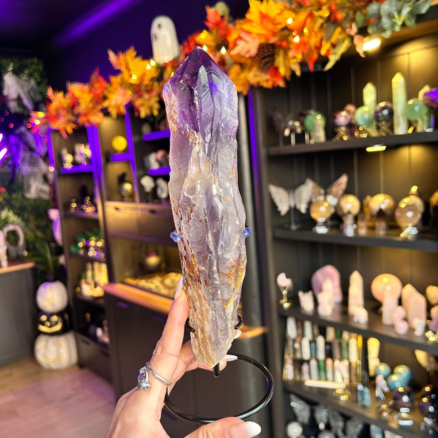 Raw Amethyst Wand R53A1