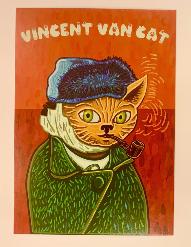 Artsy Cats Collection - Postkarte "Vincent Van Cat" / Postcard "Vincent Van Cat"