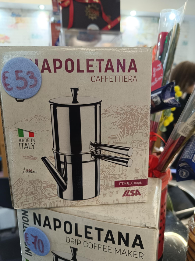 Napoletana in acciaio 1-2 tazze