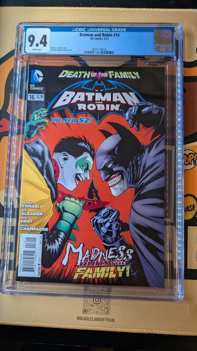 CGC Graded Comic 9.4 DC The New 52 Batman &amp; Robin #16 