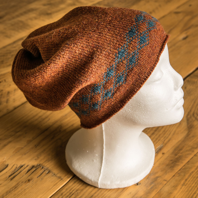 Torridon rust Beanie. Winter Hats. Wool accessories. Unisex Knitted hat. Unisex beanie.
