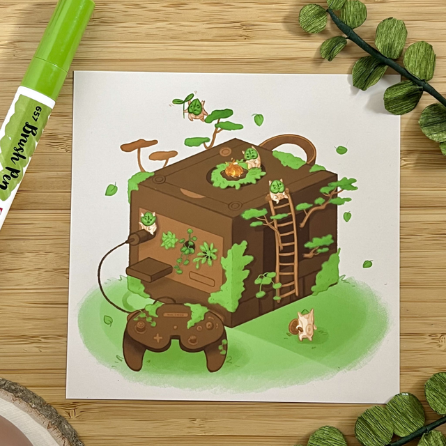 Print cuadrado GameCube