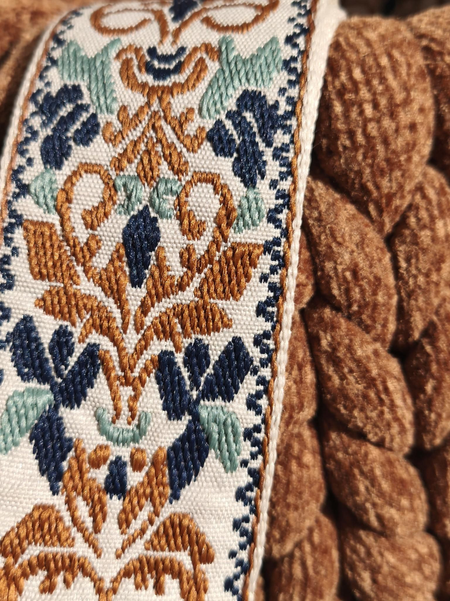 Camela - grande bourse - logo en cuir