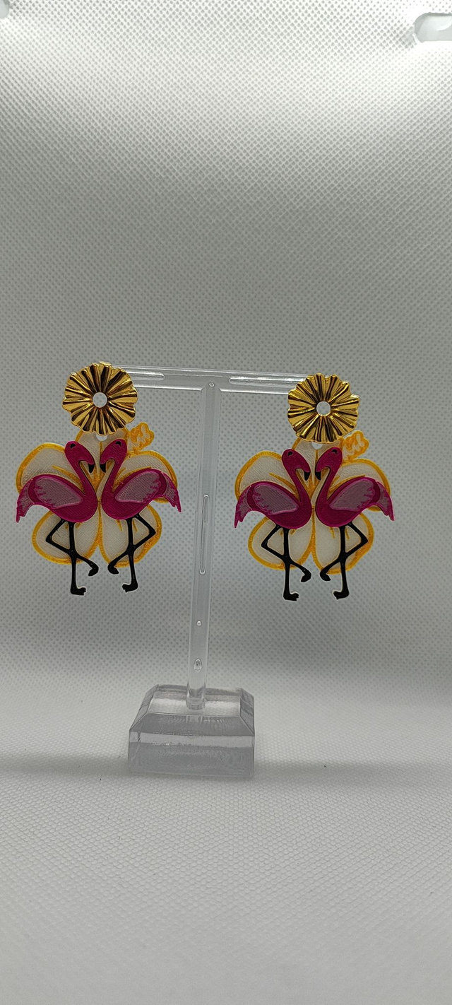 Pendientes "Flamingo"