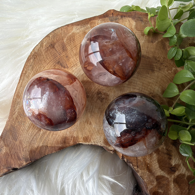 Fire Quartz Small sphere 