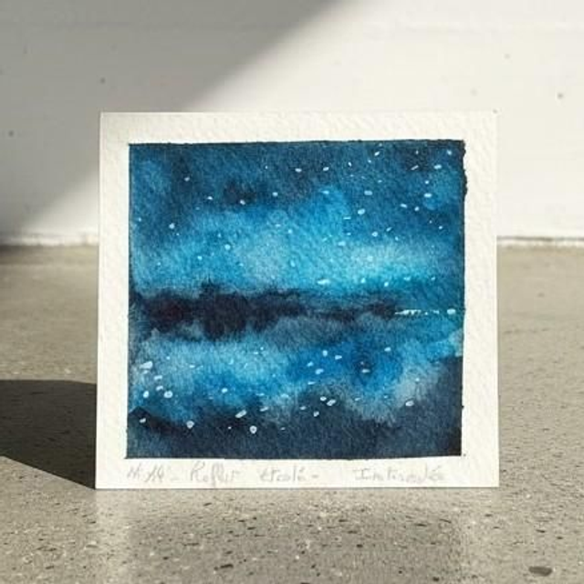 Aquarelle mini - Nuit caribéenne 