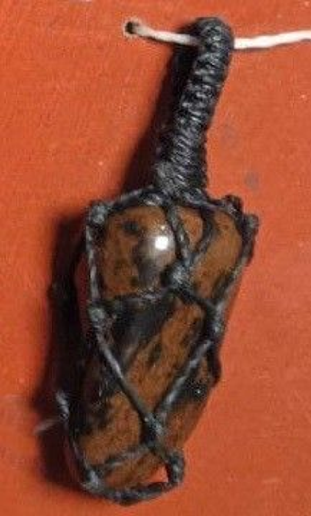obsidienne acajou (pendentif) 