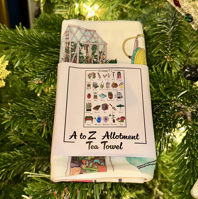 A to Z Allotment Tea Towel