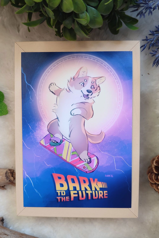 Carte Postale Corgi Retour vers le Futur