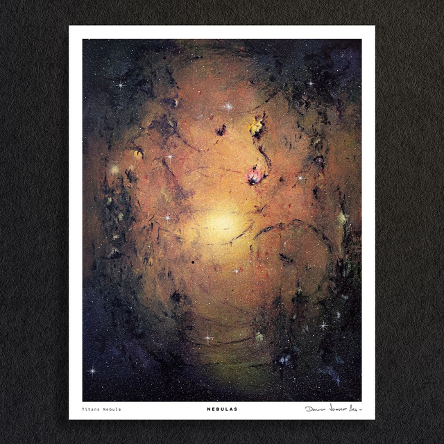 #0581 Titan Nebula - NEBULAS - PRINT -peintures Acrylique