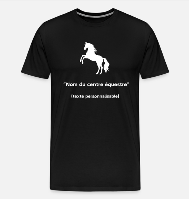 T-shirt personnalisable pour centre équestre