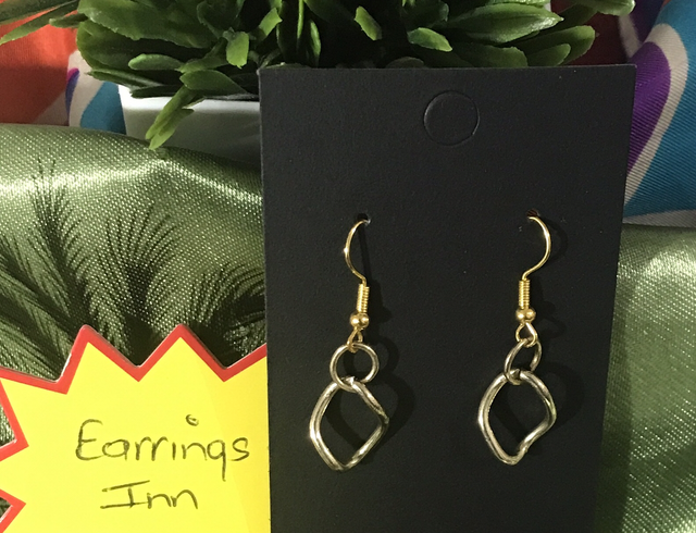 Gold Colour Dangling Earrings- GCD74