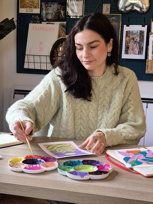 Samedis 27 septembre, 18 octobre et 8 novembre - 17h à 19h - Atelier gouache florale