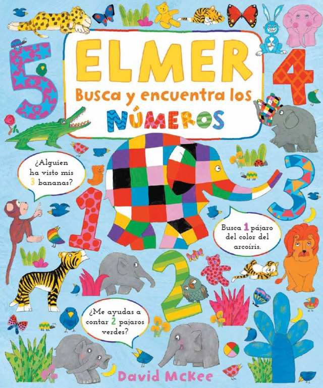 Busca y encuentra los números: Elmer - David Mckee