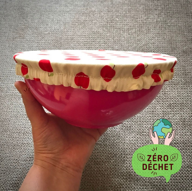 Moyen couvre-plat lavable réutilisable