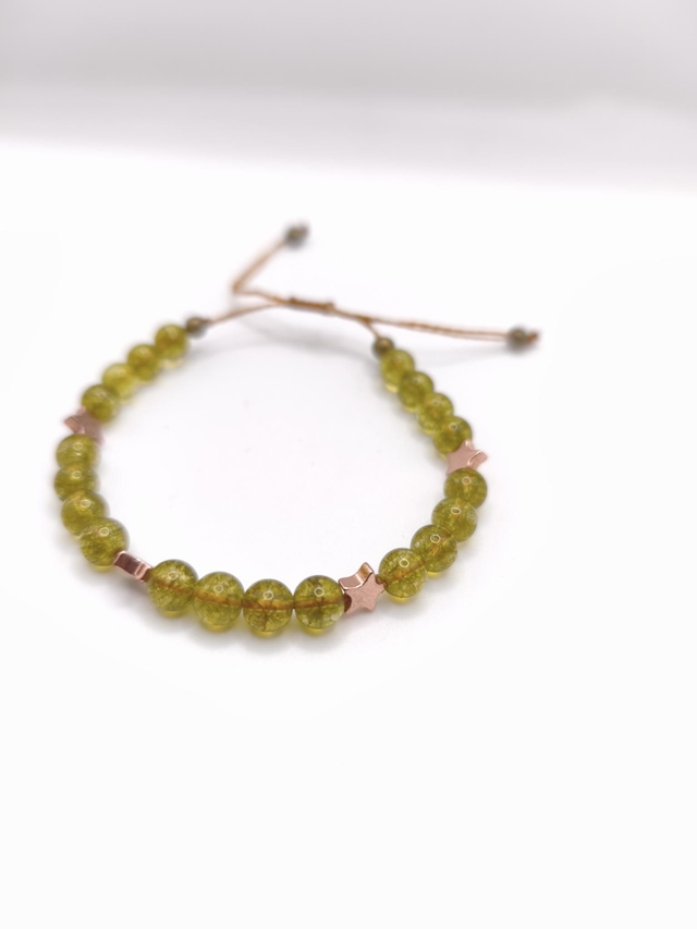Bracelet fin peridot
