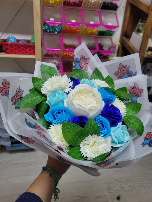 Bouquet fleurs de savon 