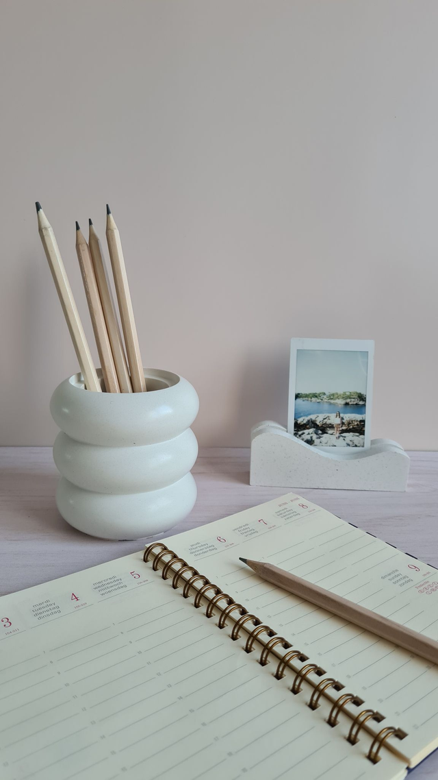 Pot à crayons – Gris galet