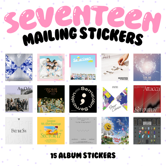 SEVENTEEN Album Mailing Sticker Set