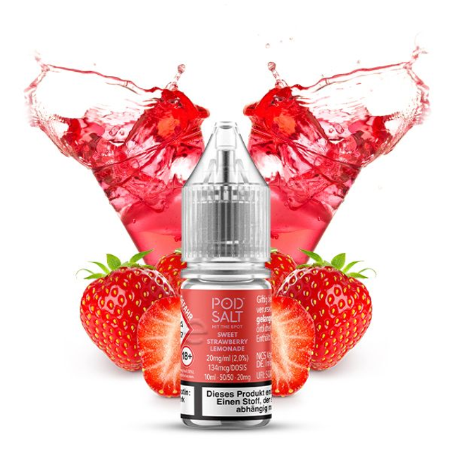 POD SALT XTRA Sweet Strawberry Lemonade Nikotinsalz Liquid 10 ml