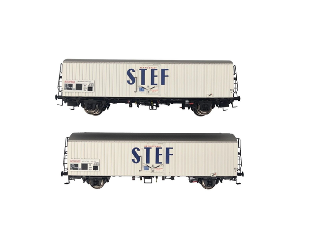 Set 2 wagons réfrigérants courts STEF LS Models 30236 HO