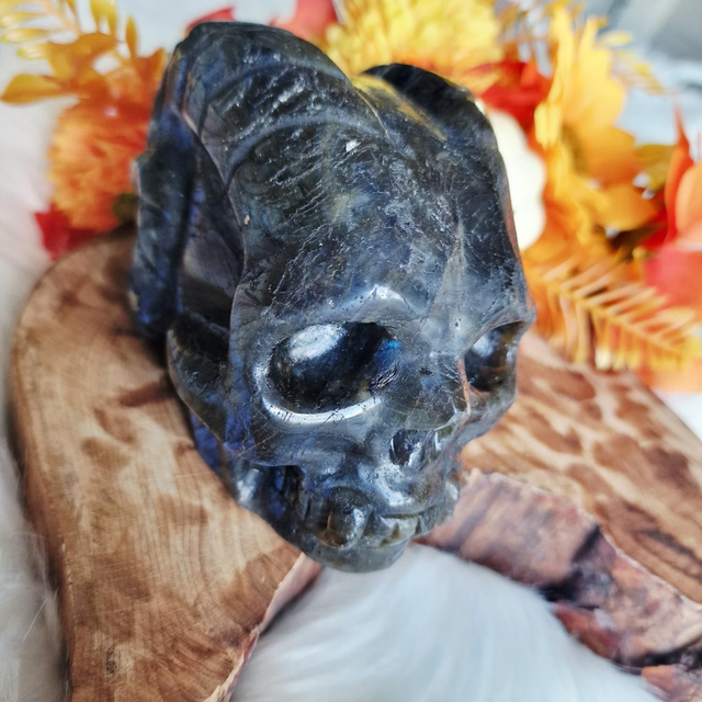 Labradorite ram skull 1100g 