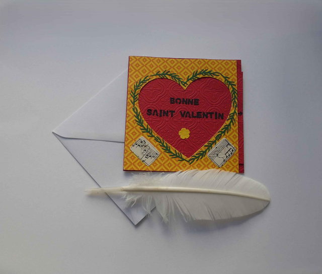 Je t'aime à la Saint-Valentin (carte à tirette)