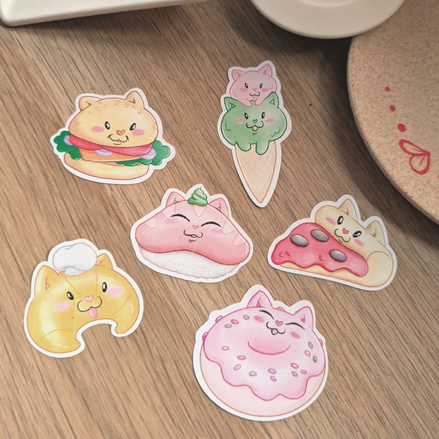 Stickers Gourmandise (lot de 6)