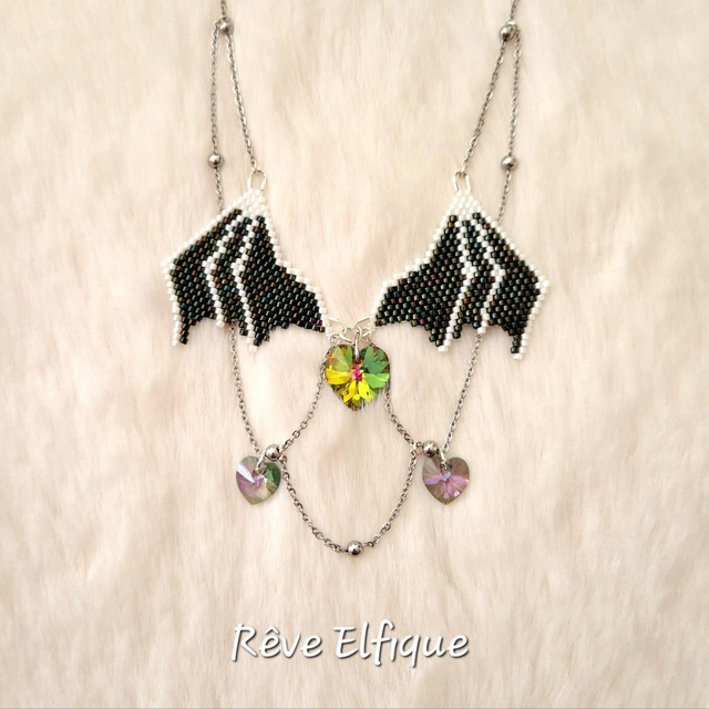 Collier ailes de dragon 