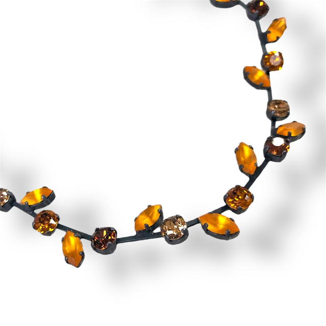 Collier RANKE Topazmattmix, Braun