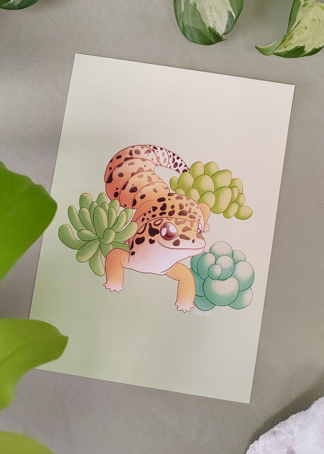 Print - Gecko léopard