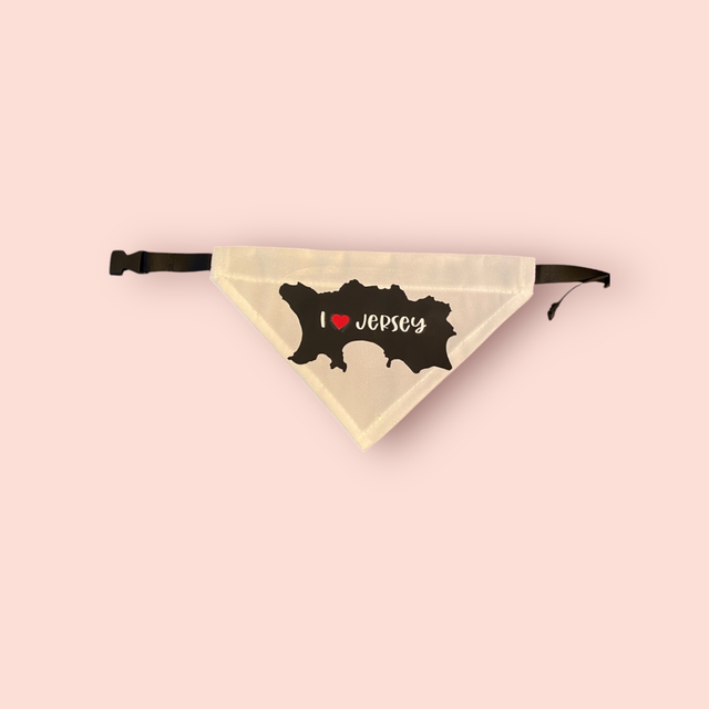 I heart Jersey Dog Bandana