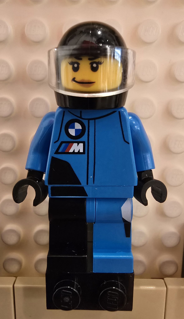 LEGO sc110 BMW M4 GT3 Fahrerin Minifigur