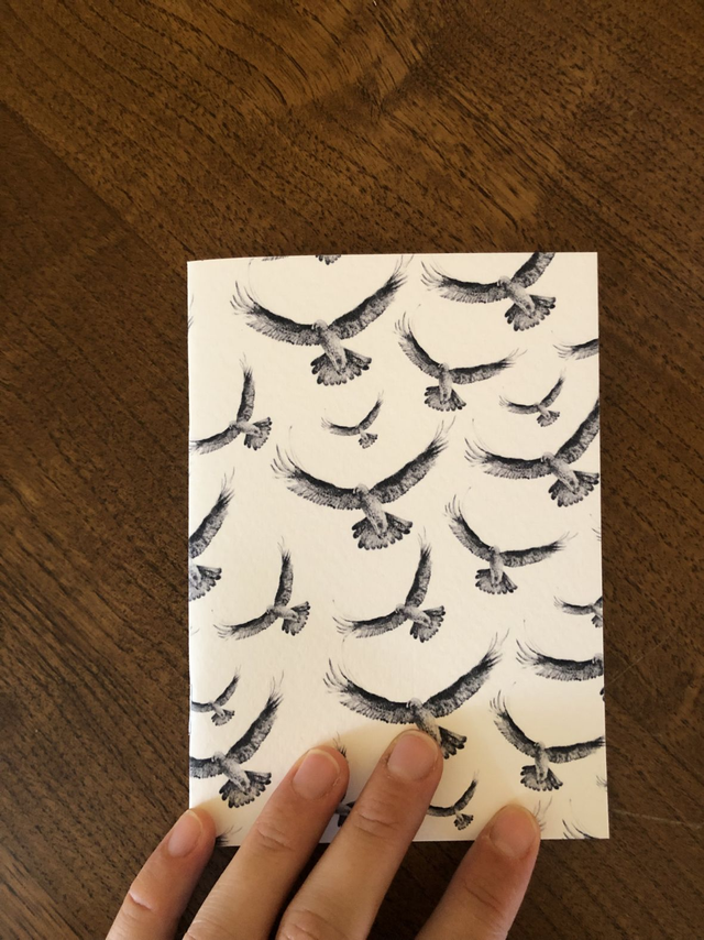 CARNET A6 fait-main "L'envol du Gypaète" 