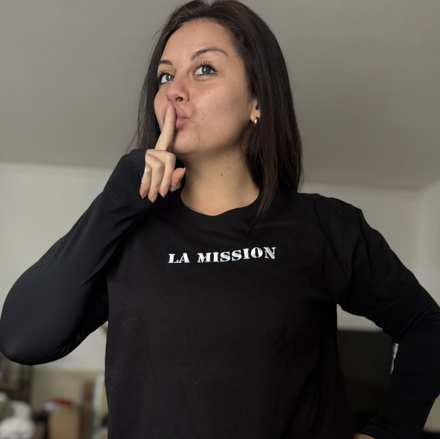 T-shirt brodé LA MISSION  femme manches courtes 