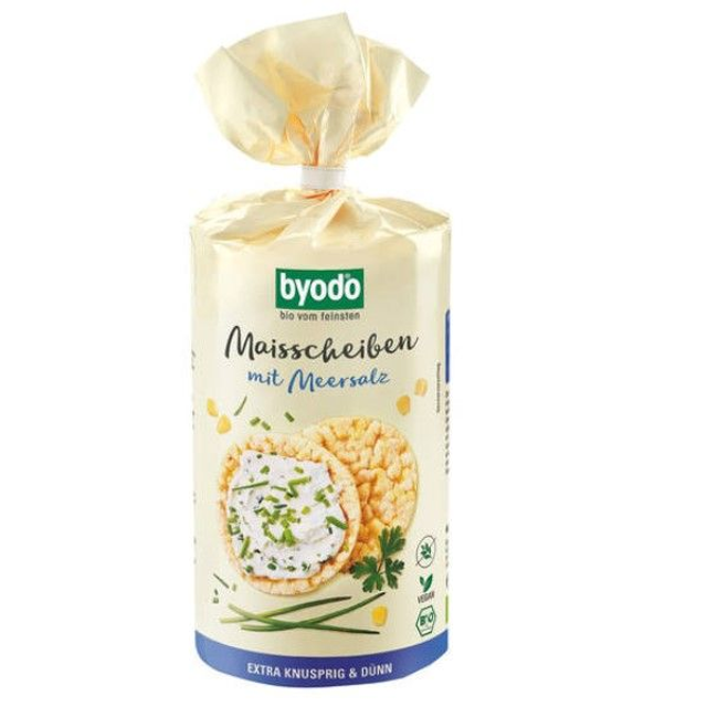 Byodo Maisscheiben mit Meersalz 120g Packung