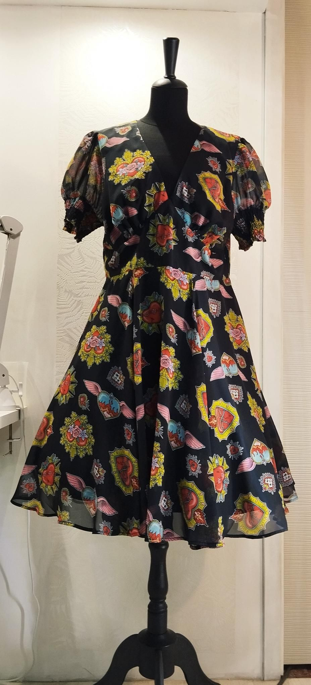 Robe Hell Bunny Amias Sacred Heart Swing T46