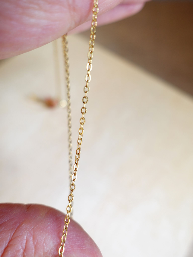 Collier origami / INOX doré / Origami grues, oiseaux / Papier japonais washi / Orange, vert, or /