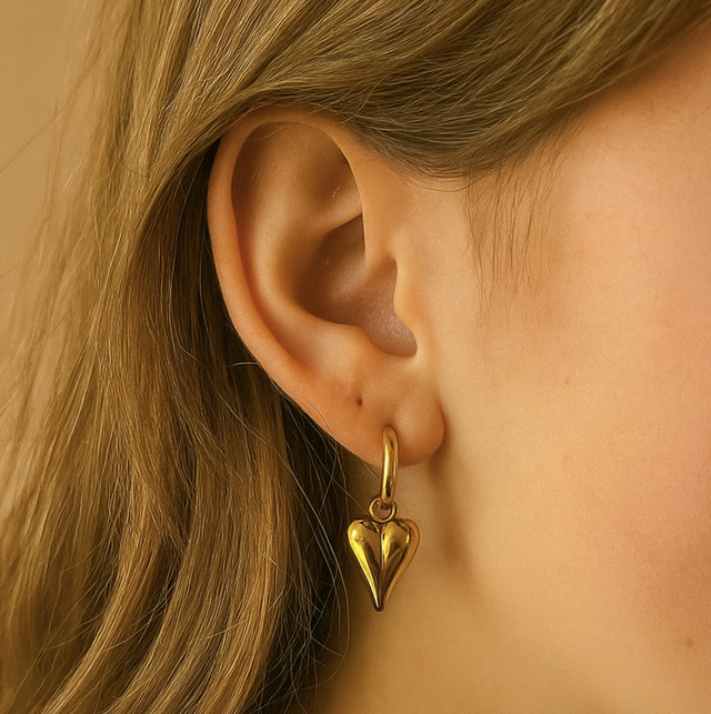 Oorbellen hartje klein