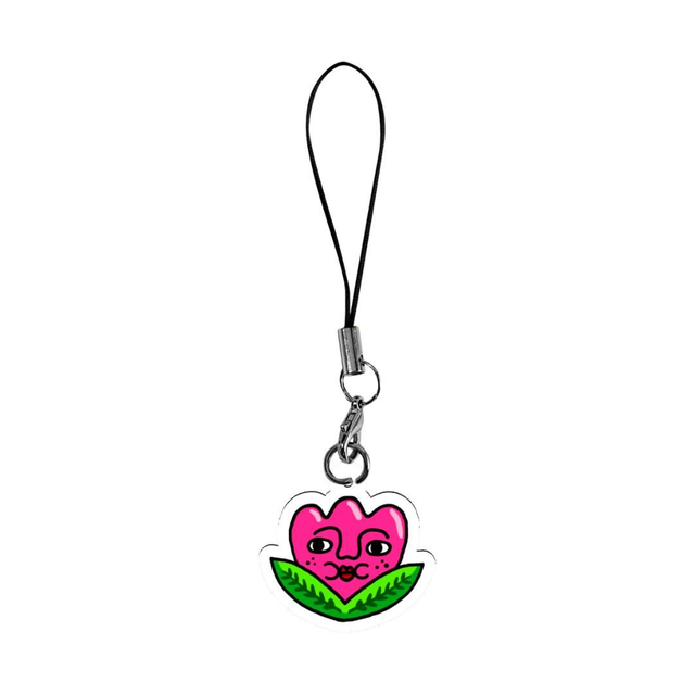 Handsome Flower Acrylic Phone Charm