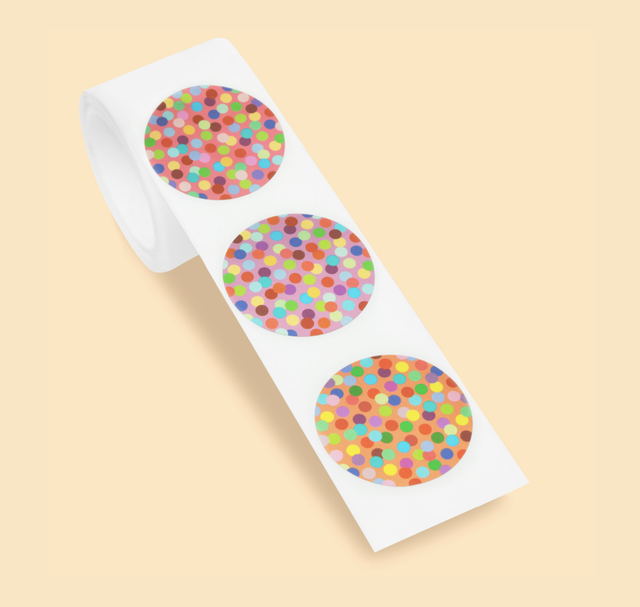 Confetti Sticker op rol | Wowgoods