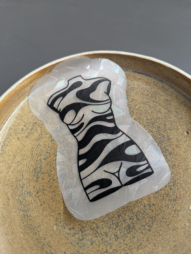 Suncatcher Stickers &quot;Buste Zebré&quot;