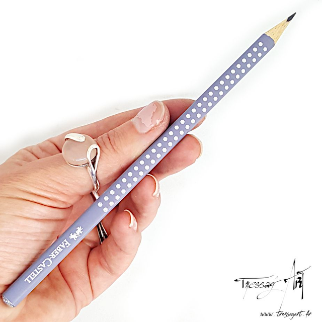 FABER CASTELL - CRAYON GRAPHITE SPARKLE GRIS PERLE - FB041235