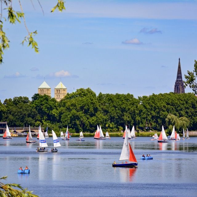 Segelboote auf dem Aasee